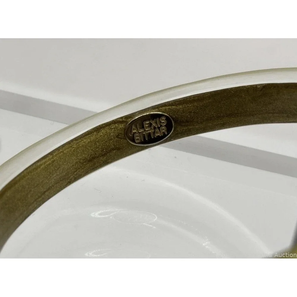 alexis bittar Frosted Champagne Bangle Bracelet